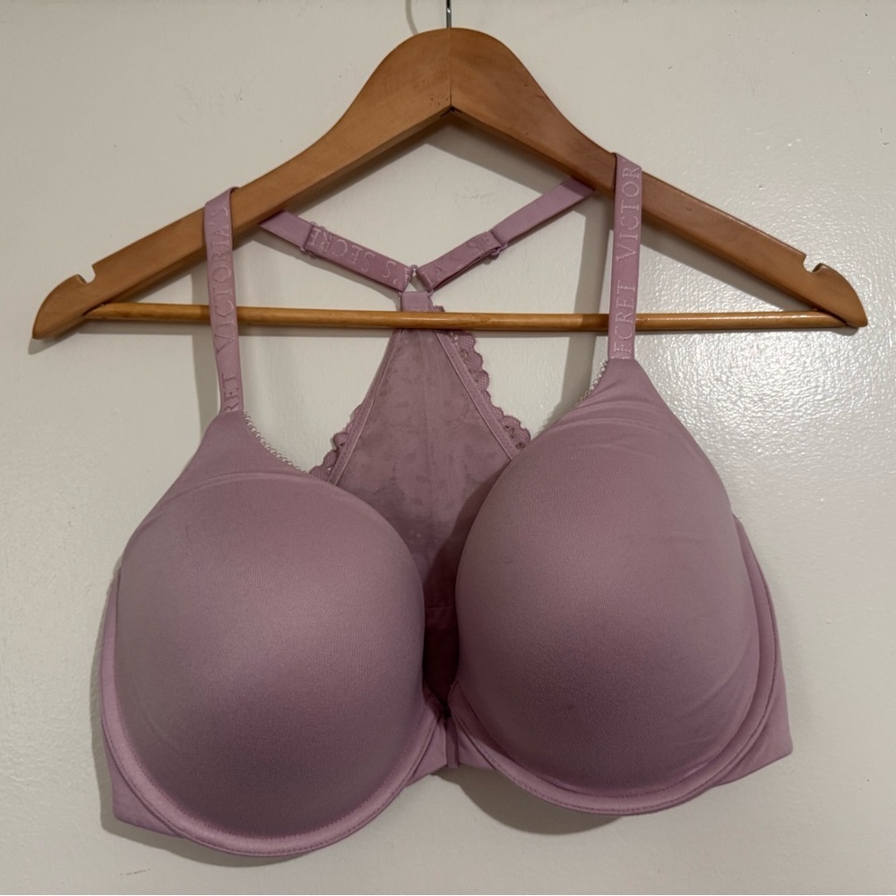 Victoria’s Secret body by Victoria perfect shape Lace racer back Bra Lavender